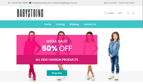 Babystring E-commerce website