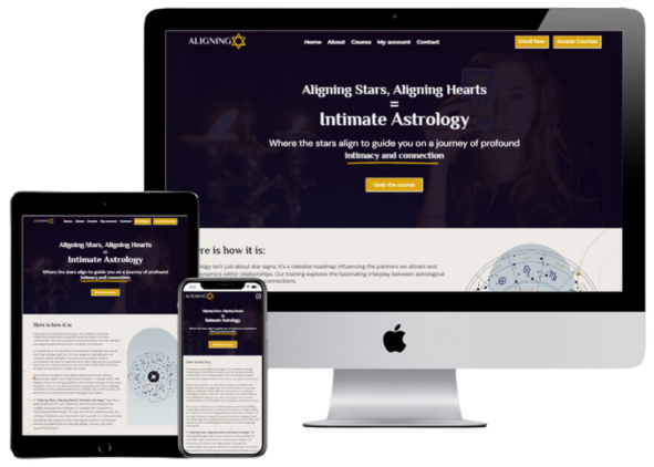 Landing page design for aligningstar.com
